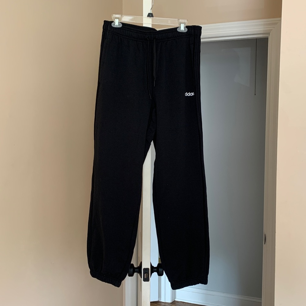 Men Adidas Black Sweatpants NWT